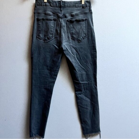 Mother high waisted looker ankle fray Dancing in the Moonlight denim Sz 28 - Picture 3 of 13